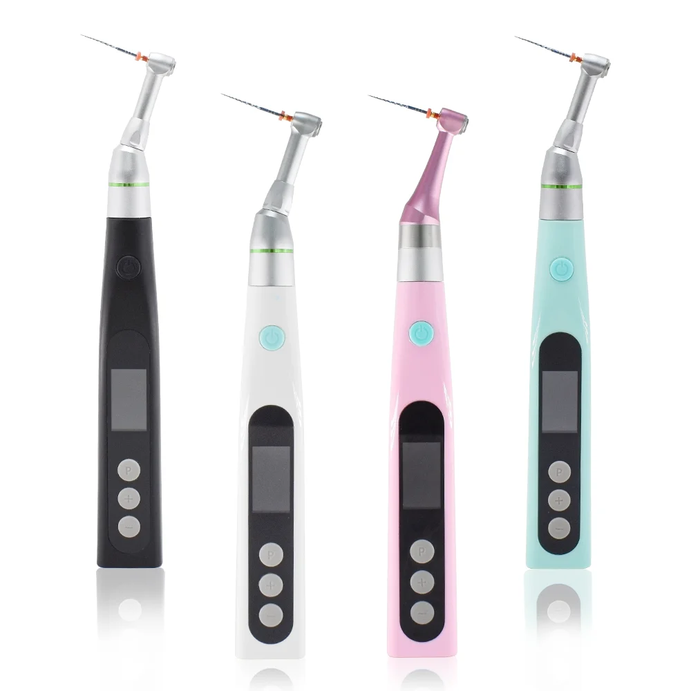 Colorful Dent al Wireless Endo Motor 16:1 Reduction Contra Angle Endodontic Treatment Root Canal Therapy Dentist Lab Equipment