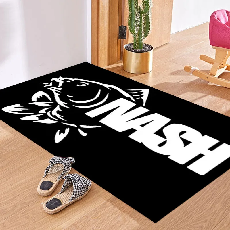 N-Nash Fishing Logo Door Mat Entrance Non-slip Doormat Kitchen Carpet Living Room Hallway Rugs Bathroom Door Mats Area Rug