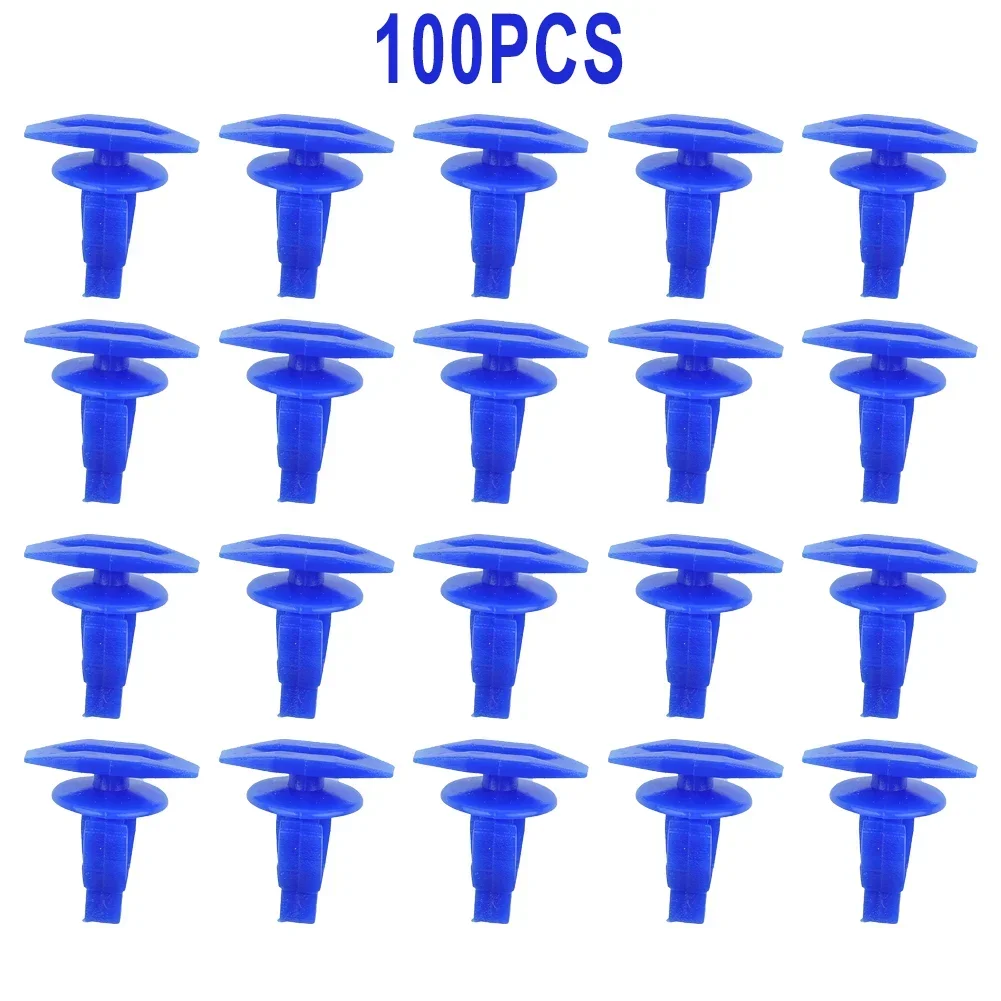 

100PCS Weatherstrip Retainer Clips Door Weather Strip Retainer For Altima Car Blue Nylon Exterior Car Clip Accessories