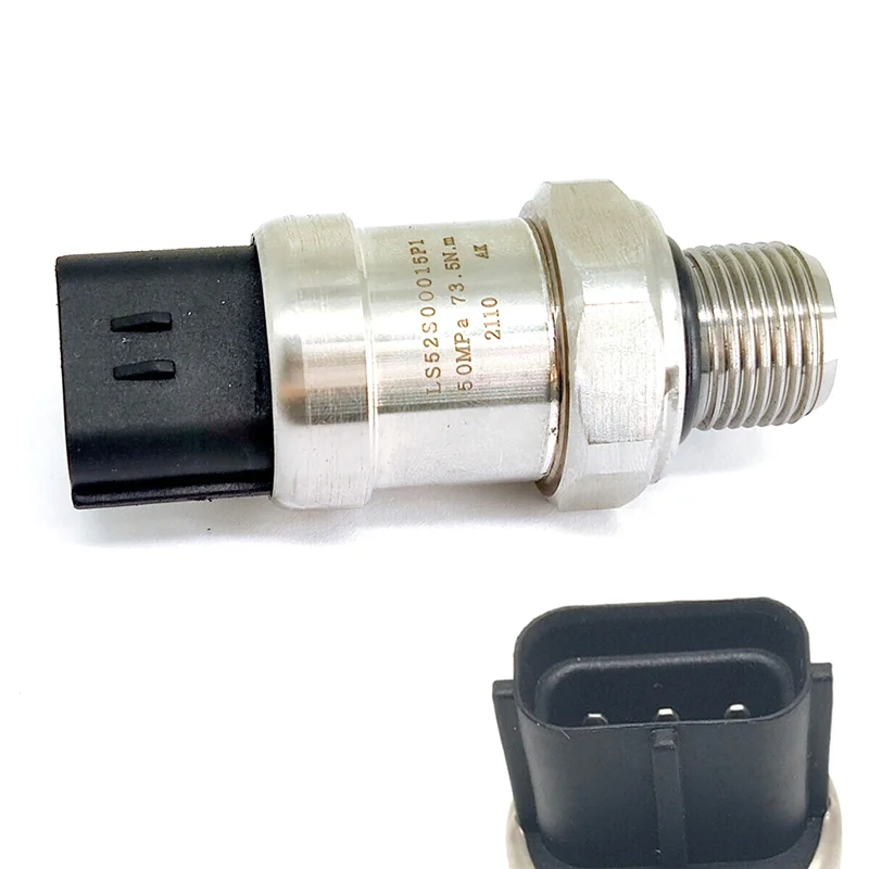 Sensor de alta pressão substitui ls52s00015p1 yn52s00048p1 50mpa 73.5n.m para escavadeira kobelco SK200-6E SK200-8 SK210-8 SK350-8
