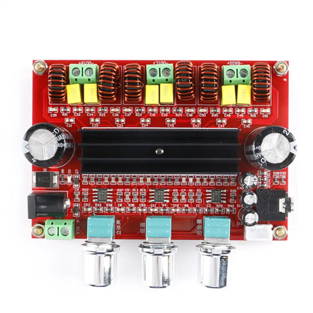 

Dual TPA3116D2 Power Subwoofer Amplifier Board 2*50W+100W 2.1 Channel TPA3116 Audio Stereo equalizer AUX Amp