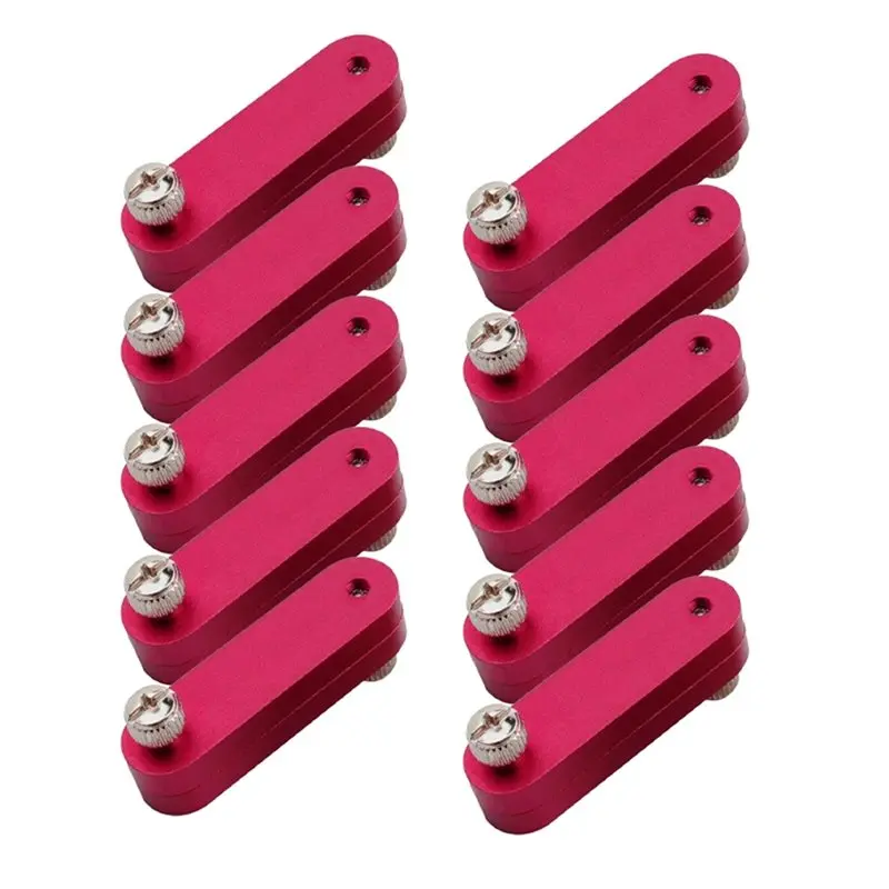 AS94-Steel Ruler Positioning Block Adjustable Thickness Stop Fence Woodworking Rulers Limit Block Scribing Tool Red