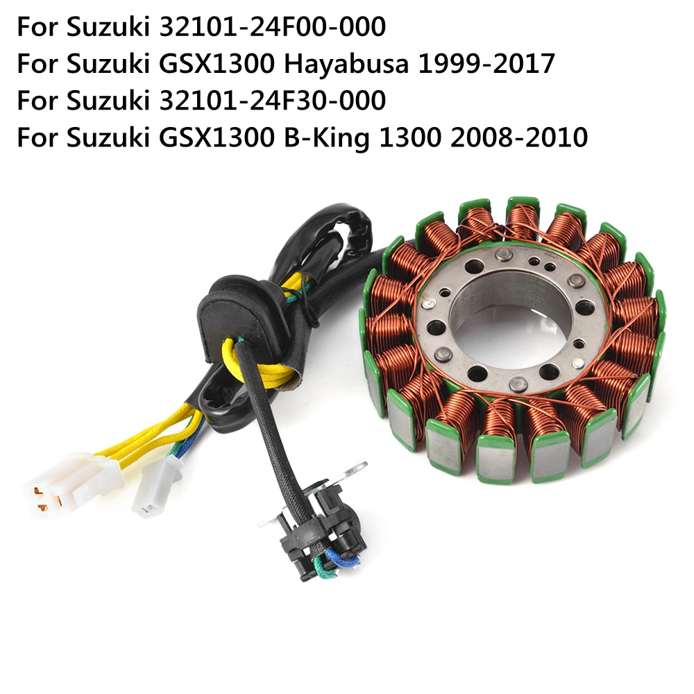 

Generator Magneto Stator Coil For Suzuki GSX1300 Hayabusa 1999-2017 B-King GSX 1300 32101-24F00-000 32101-24F30-000 Motorcycle