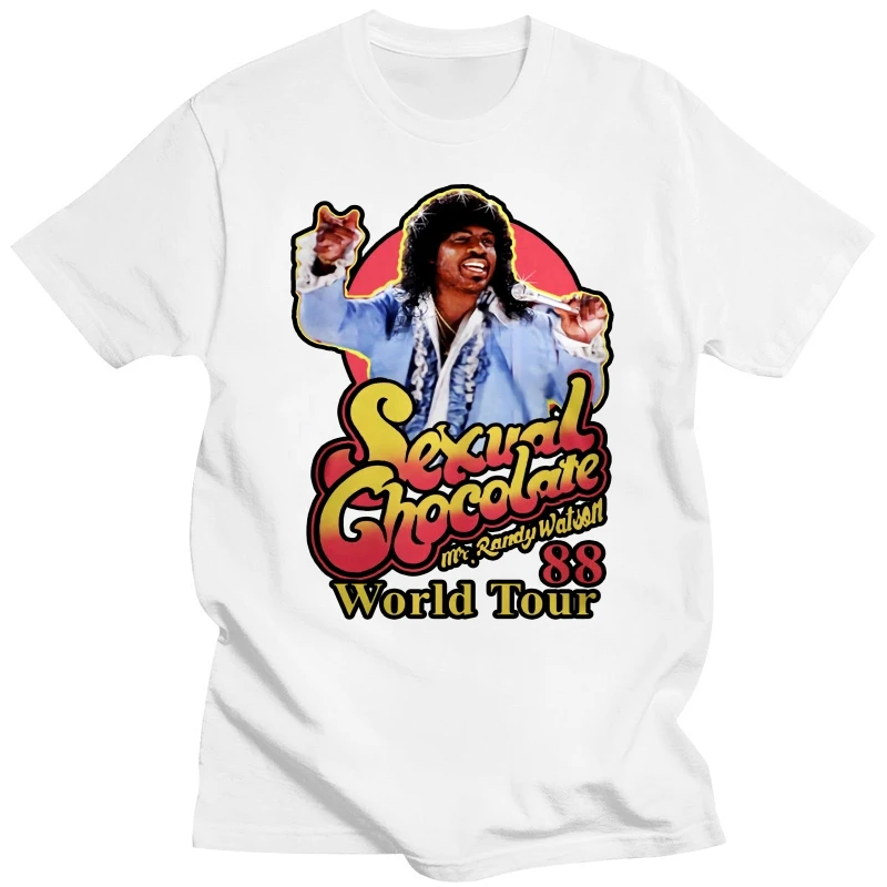 Sexual Chocolate  World Tour Mr Randy Watson Eddie Murphy Movie T-Shirt Tee  Summer T Shirts