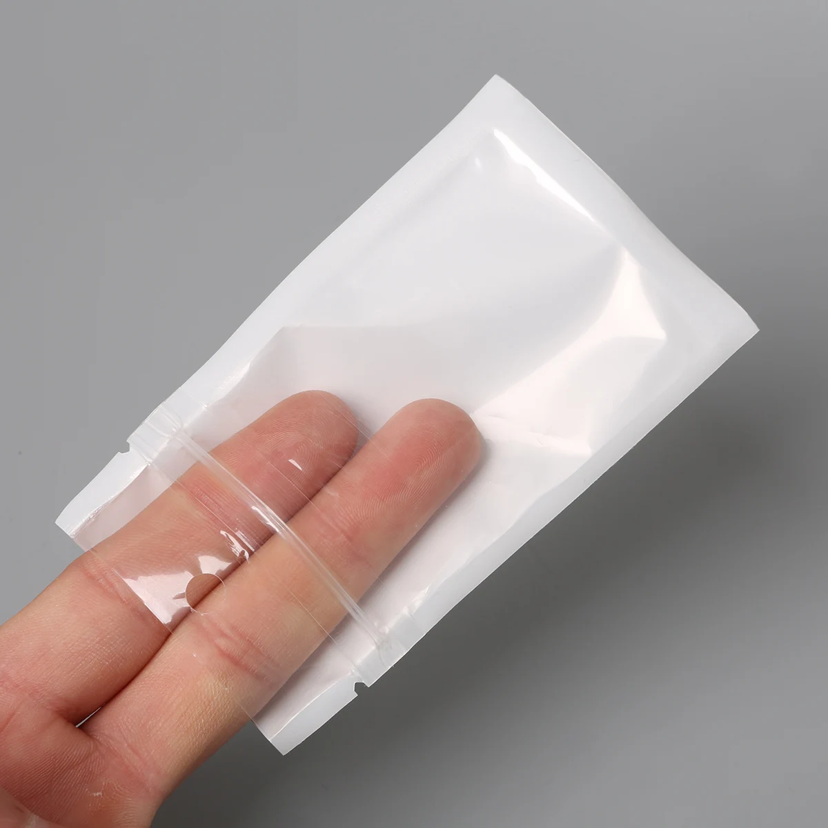 50/100pcs Multi Size Jewelry Zip Lock Bags With Hang Hole Clear White PP Plastic Poly Storage Bag Selfseal Reclosable Food Pouch