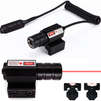 Tactical Red Laser Powerful 11/20mm Adjustable Laser Ring Rail +Remote Switch Accurate Adjustment Locator Red Laser Airsoft