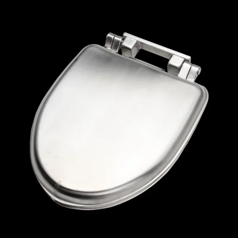 

Buffered Silent Stainless Steel Toilet Seat Thickened Toilet Stainless Steel Toilet Ring