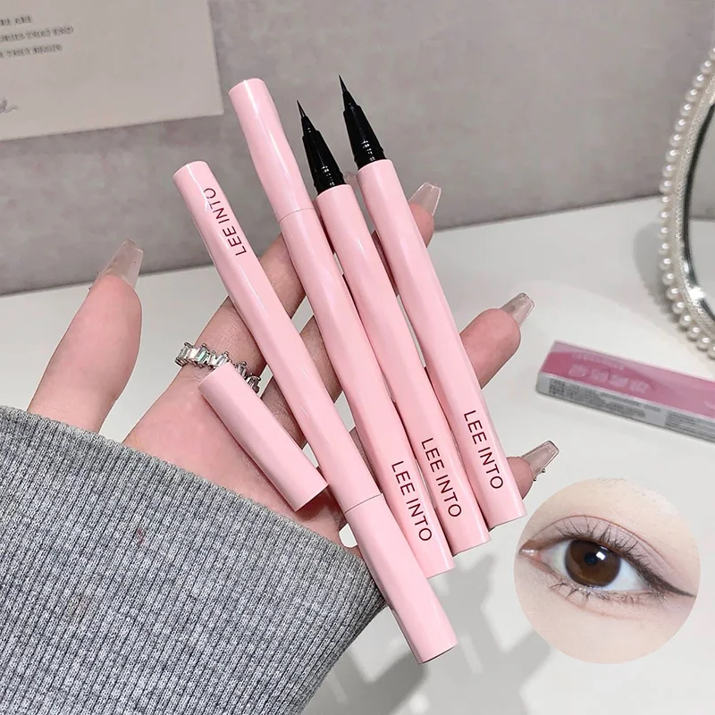 LEEINTO リトルピンクチューブアイライナーリキッドペンは、速乾性があり、防水性、耐汗性があり、長持ちし、簡単に汚れません。