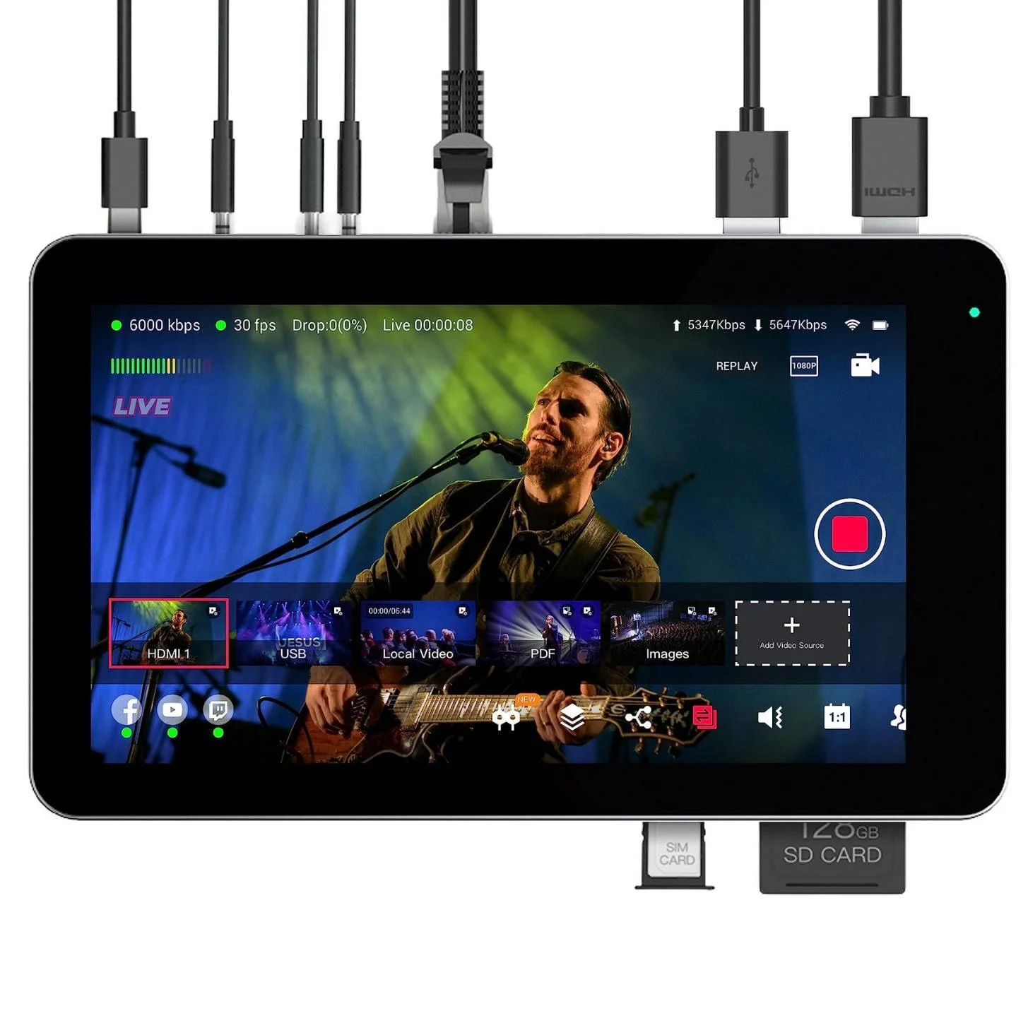 New Arrival 4K Outdoor All In One Live Streaming Machine Encoder Wi-Fi Version Software System For Youtube Facebook Live