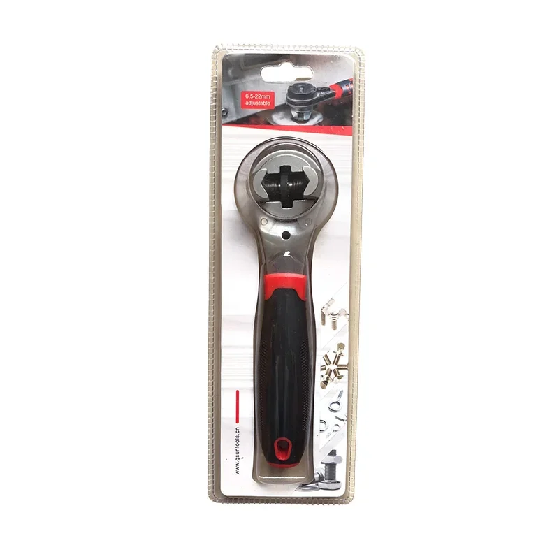 Multi-Function Adjustable Socket Wrench Ratcheting Wrench 6-22mm Hand Tool Ratchet Adjustable Wrench Spanner