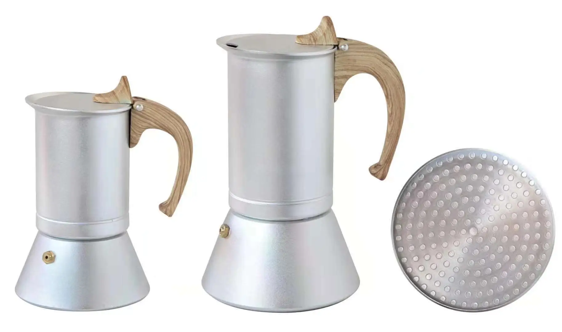 Nordic Italian Home moka Pot Food grade macchina da caffè in alluminio caffettiera fornello elettromagnetico riscaldamento macchina per caffè espresso