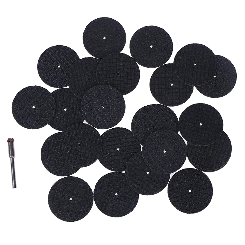 

25pcs Saw Blade + 1pcs Connection Clamp Fiberglass Reinforced Cut Off Wheel Disc W/ 1 Mandrel 1/8" Fit Dremel Tool