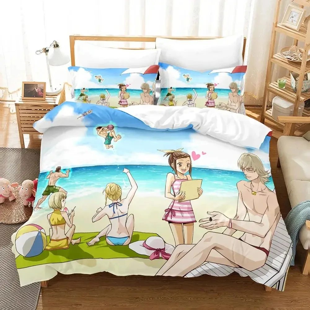 Anime Tiger & Bunny Bedding Set Boys Girls Twin Queen Size Duvet Cover Pillowcase Bed Kids Adult Fashion Home Textileextile