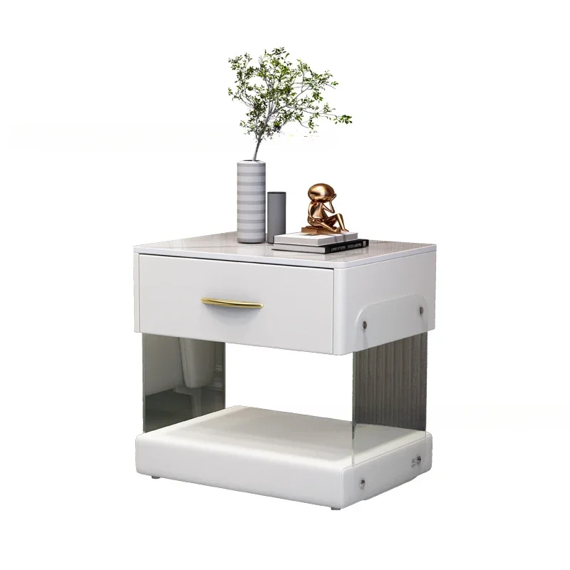 Storage Cabinet White Bedside Table Nightstands Sofa Side Bed Room Comfortable With Drawers for Bedroom Desk End Tables Nordic