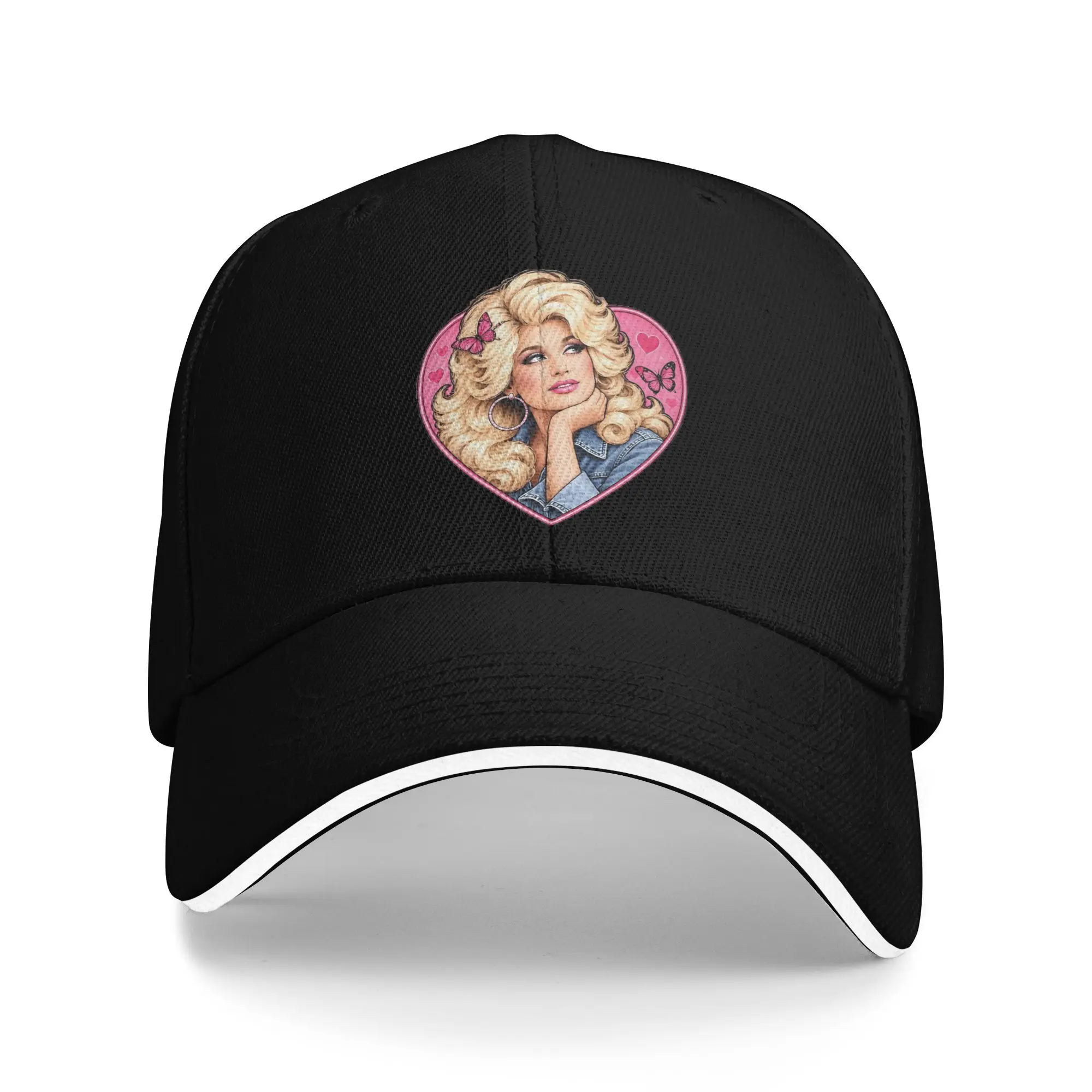 Women Men Singer D-Dolly Parton Outdoor Hat  Adjustable Cap Casual Baseball Cap Sunscreen Hats