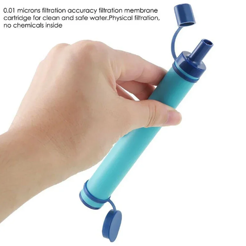 Outdoor Mini Water Filter Straw Camping Purification Portable Hiking Water Purifier for Survival or Emergency Supplies