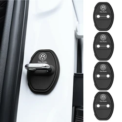 2/4Pcs Car Door Lock Anti-collision Silicone Cover for Volkswagen VW Golf Polo Passat Touran GTI R Line R32 Touareg Jetta MK4