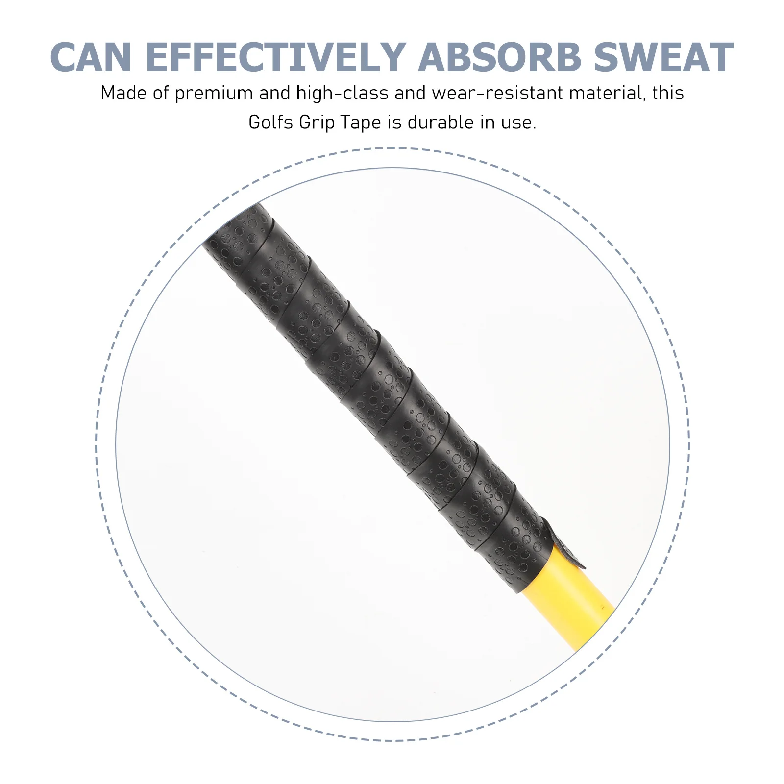 

2Pcs Anti-Slip Wear-Resistant Golf Club Grip Tapes Non-Skid Sweat-Absorbing Practical Clubs Wrapping Supplies Golfs Grips
