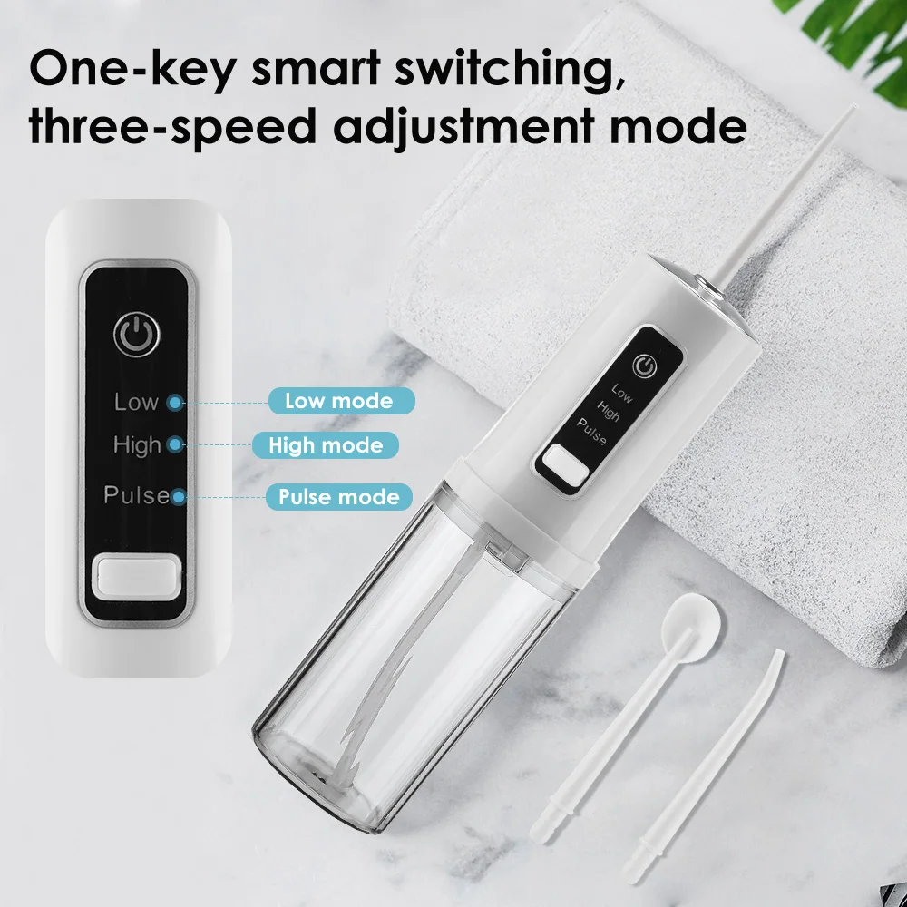 Portable Smart Electric Oral Irrigator Water Flosser 4 Jets 3 Modes Rechargeable Dental Water Jet Irrigator Dental Teeth Cleaner - Image 2