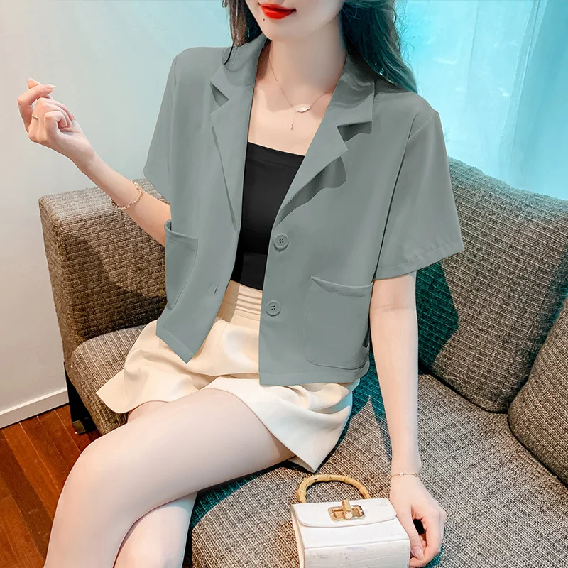 Blazer da donna Cappotto di alta qualità Elegante sportivo Casual Moda Primavera Autunno Tinta unita Abbigliamento Business oversize Risvolto lungo