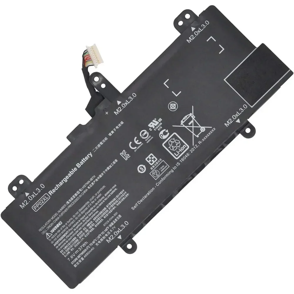 Batería de ordenador portátil PP02XL, 7,6 V, 37WH, para HP Pavilion 11-S001TU 11-S002TU 11-S003TU, HSTNN-IB7H, Original, nuevo