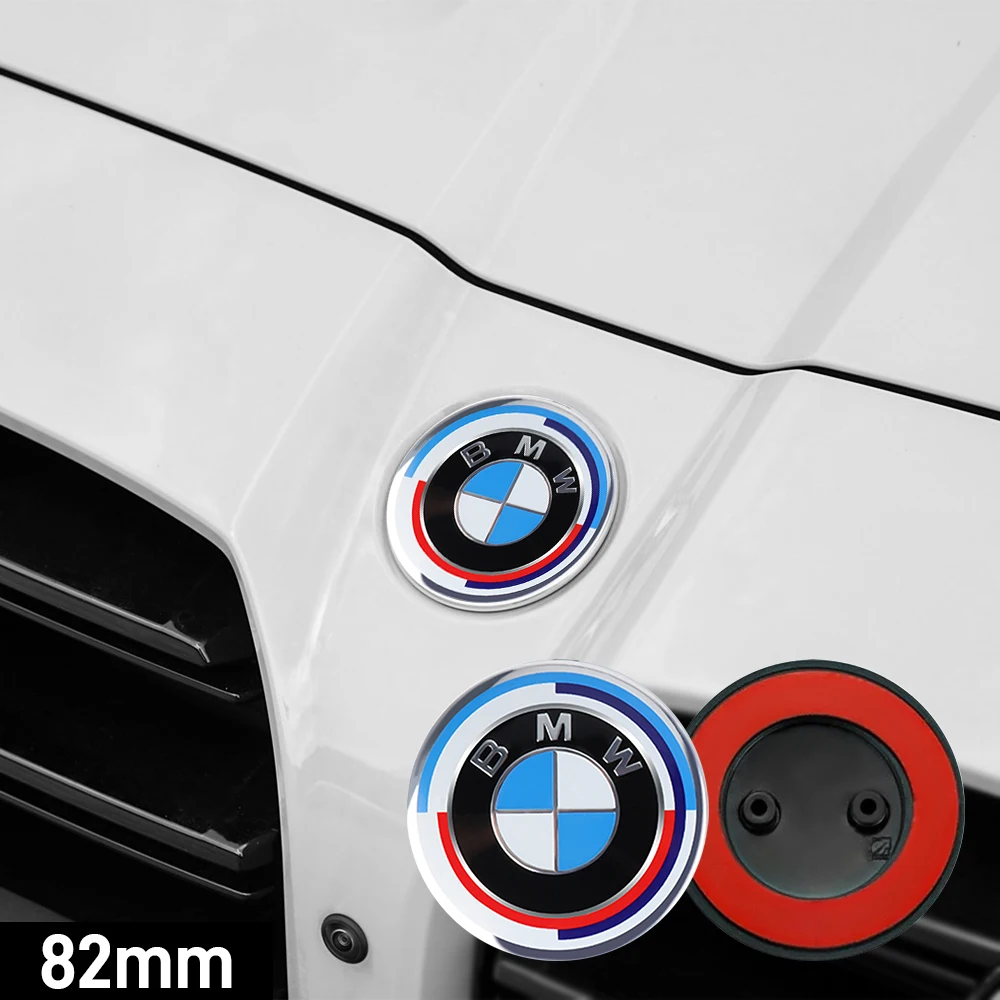 74/82mm Car Front Rear Hood Trunk Badge 50th Anniversary Edition For BMW Performance E46 E90 F20 E60 E39 F10 M1 M2 M3 M5 M6 M 