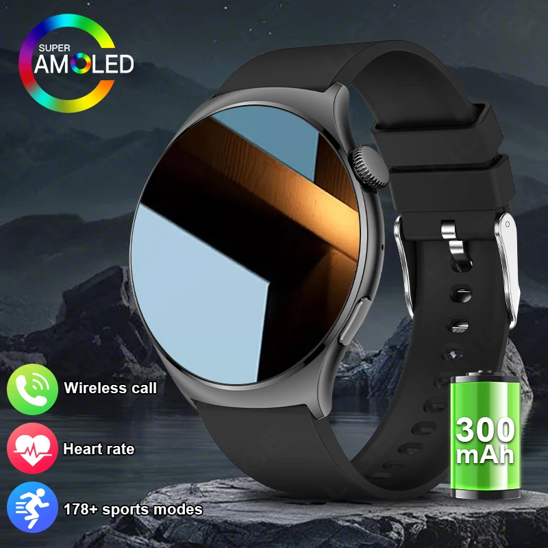 

LIGE Smart Watch Men Watch AMOLED HD Screen Bluetooth Call Heart Rate Blood Oxygen Clock Smartwatch Women New For Android IOS