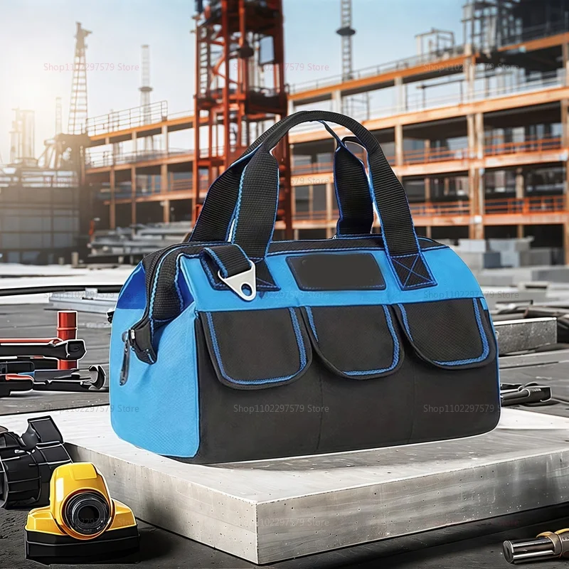 

Large Electrician Tool Bag Organizer Heavy Duty Tool Pouch Bag Waterproof Anti-Fall Storage Bag with Multi Pockets Pochete