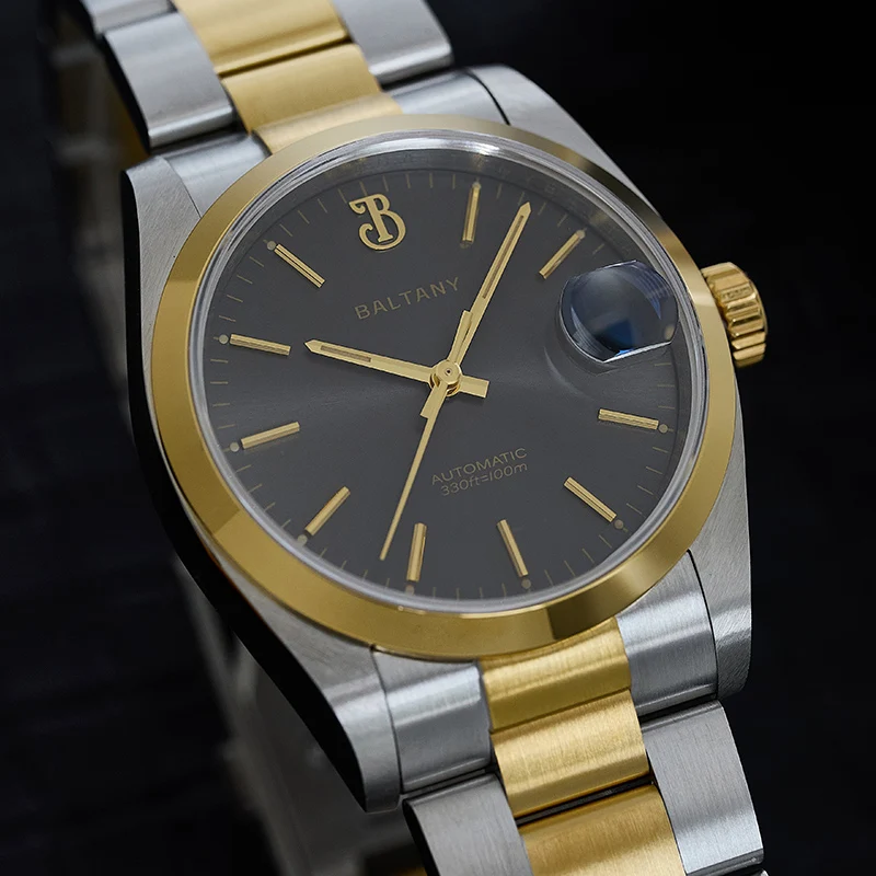 断*コ様 BALTANY automatic watch Baltany 36mm Perpetual Date Watch S4095 Sunray Dial 100M