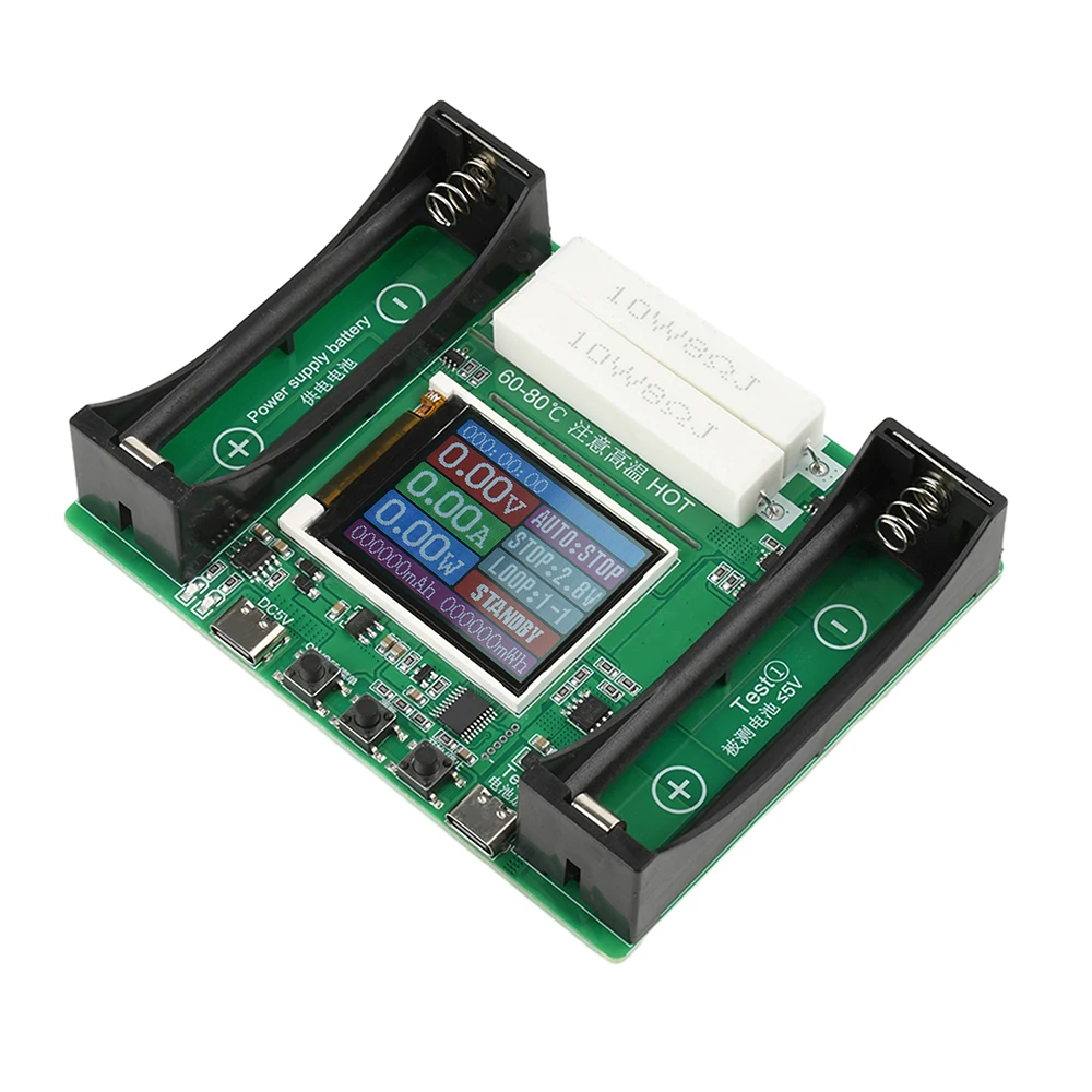 Typ-C LCD-Display Batteriekapazitätstester Lithium-Batterie-Innenwiderstandstester für 18650 Lithium-Batterie-Tester – Detail 4