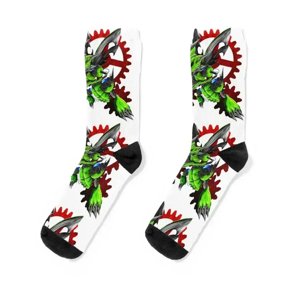 

mutationmon: scyther Socks hiking heated gifts Non-slip Socks Women Men's