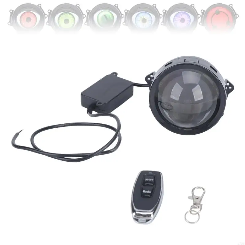 M76E Projektor-Scheinwerfer, dekoratives Licht, LED-Akzentlampe mit blinkendem Teufelsauge, animiertem Display und 12–36 – Detail 7