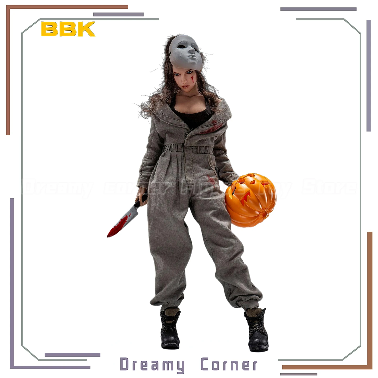 

【In Stock】Original BBK 008 HALLOWEEN KILLER MELVA 1/6 Action Figure Toy Model Gift