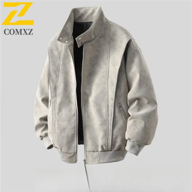 

COMXZ Мужская легкая роскошная минималистичная ветрозащитная куртка Chaqueta для рыбалки на открытом воздухе Фирменная байкерская куртка для приключений Прогулочные куртки высокого качества