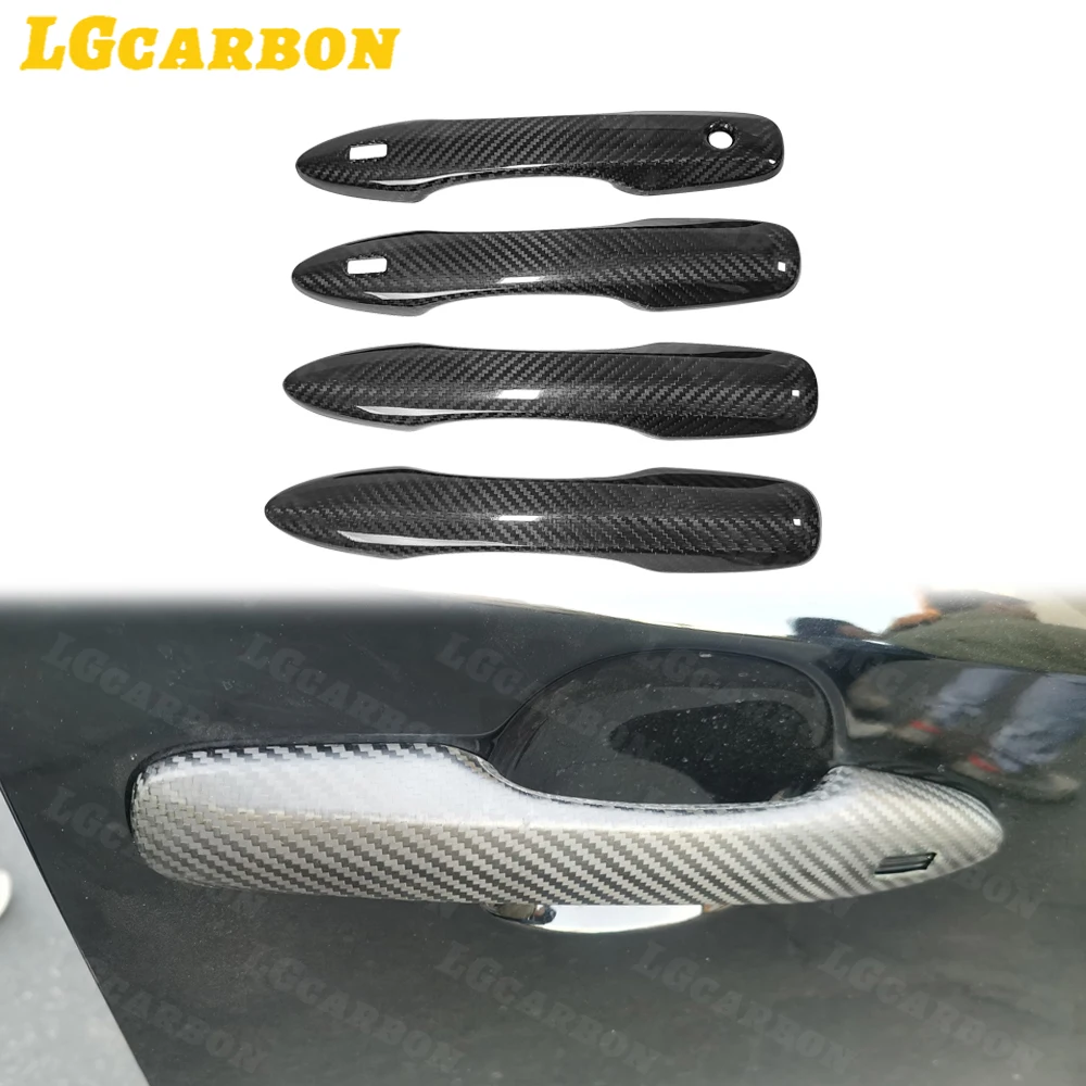 LGCarbon Car Exterior Door Handle Cover + Quarter Window Cover + Fuel Tank Cap Trim For Toyota Corolla  GR 2023-25