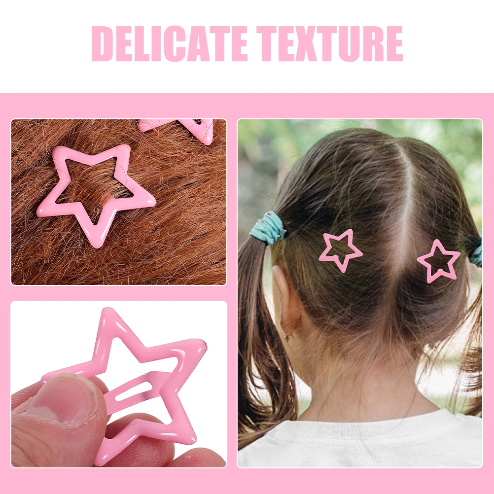 40 قطعة مقاطع نجمة مشابك معدنية للنساء مقاطع شعر صغيرة دبابيس الشعر الزخرفية اكسسوارات التصميم للشعر الرقيق