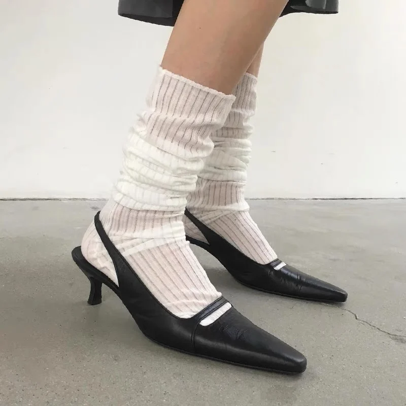 

Pointed Toe Women's Heeled Sandals Elegant Sexy Official Shoes 2025 Trend Summer Fashion Pumps New Loafers Shoes Dress Zapatos