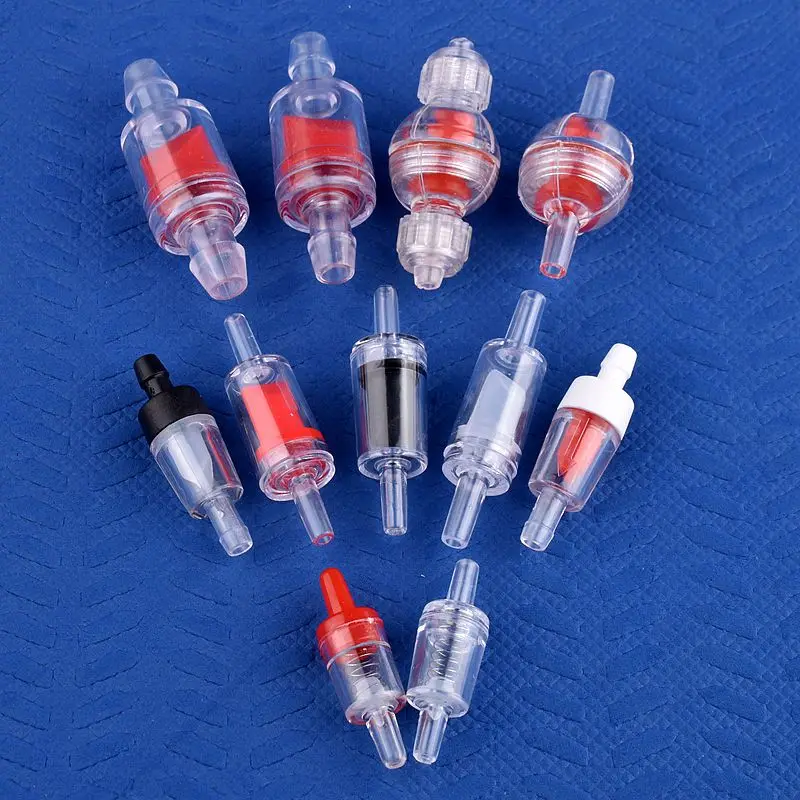 1~50pcs O.D 3mm~28mm Flat Check Valve Pagoda Watering Irrigation Hose Non-Return Valve Aquarium Tank Air Pump One-way Valve