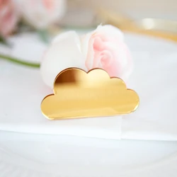 Blank Acrylic Cloud Wedding Name Place Card Name Tag Charms Party Favor Table Number Tags for Bridal/Baby Shower Table Decor