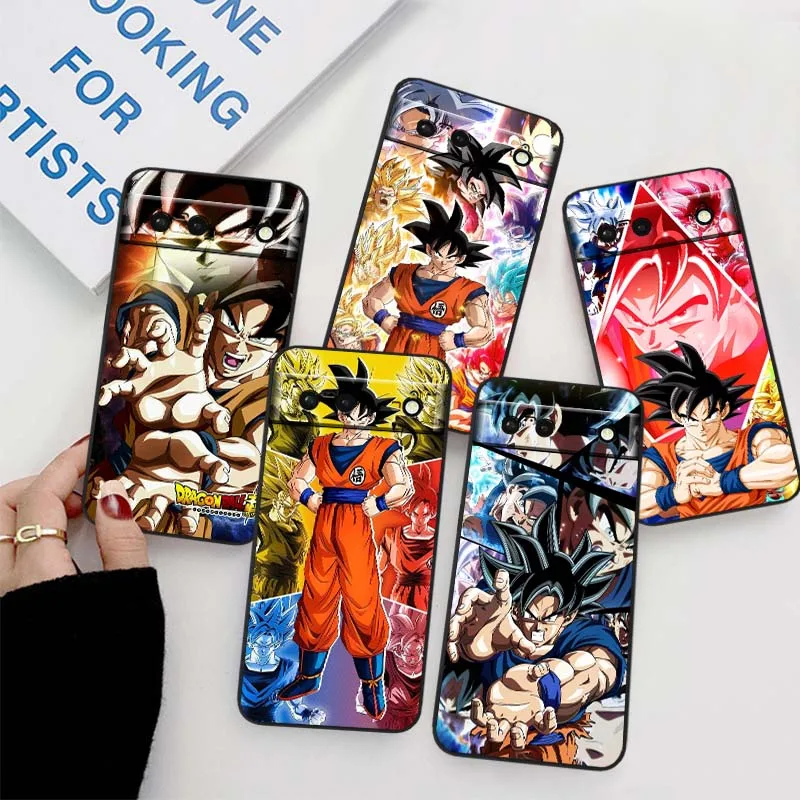 

Anime Dragon Ball Saiyan For Google Pixel 9a 9 8A 8 7 7A 6 6A Pro XL 2024 5G Black Soft TPU Silicone Cover Phone Case