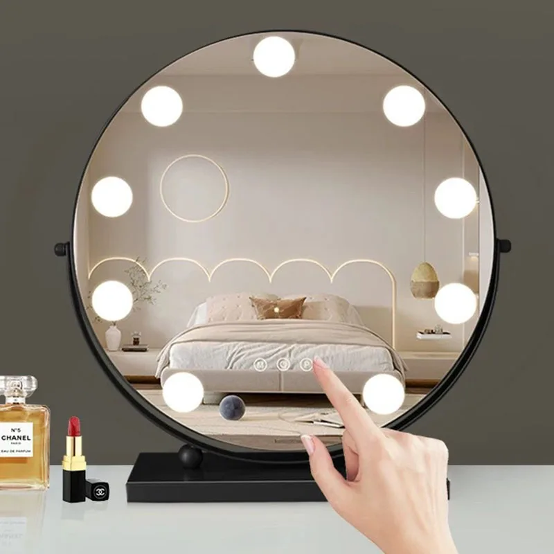 Modern Aesthetic Mirror Round Fashion Interior Save Space Vanity Minimalist Salon Mirror Decoration Spiegels Home Decoration