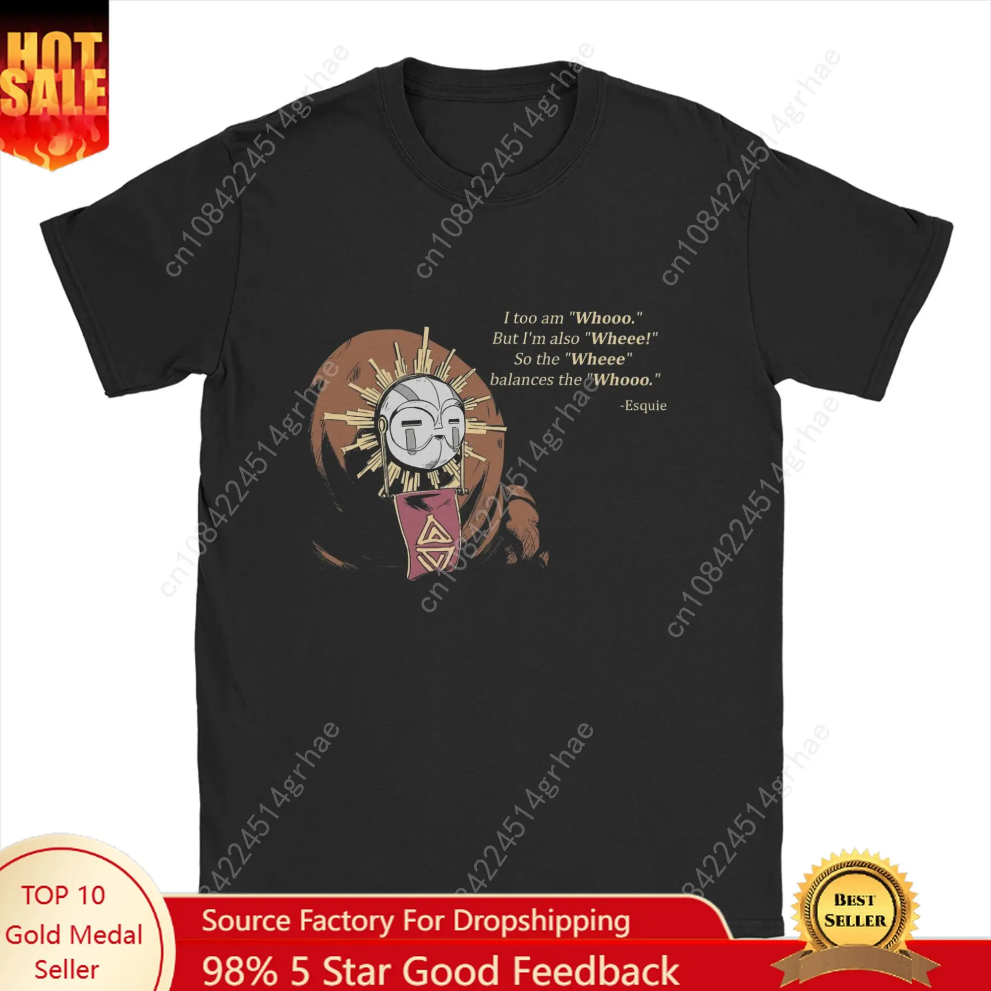 

Vintage T-Shirt Beach Clair Obscur Expedition 33 Esquie Fashion T-Shirts Funny Cotton Tee Shirt Couple Awesome Short Sleeve Top