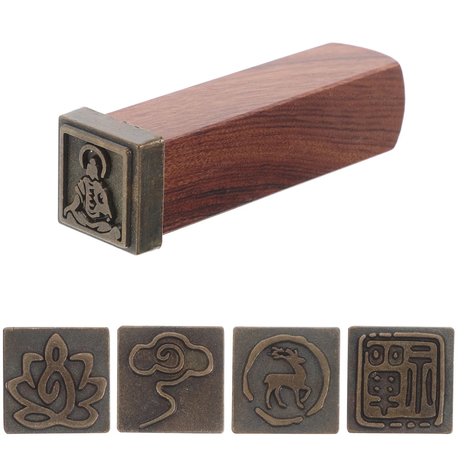 Chinese Stamps Wood Engraving Stamp Zen Cloud Calligraphy Seal Traditional Chinese Stamps For Crafting And Scrapbooking Stamping