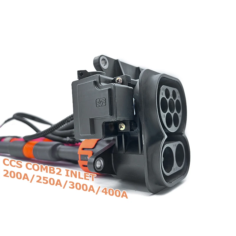 High quality DC Electric Vehicle Charging CCS2 EV Socket 200A Combo Fast Charger Connector