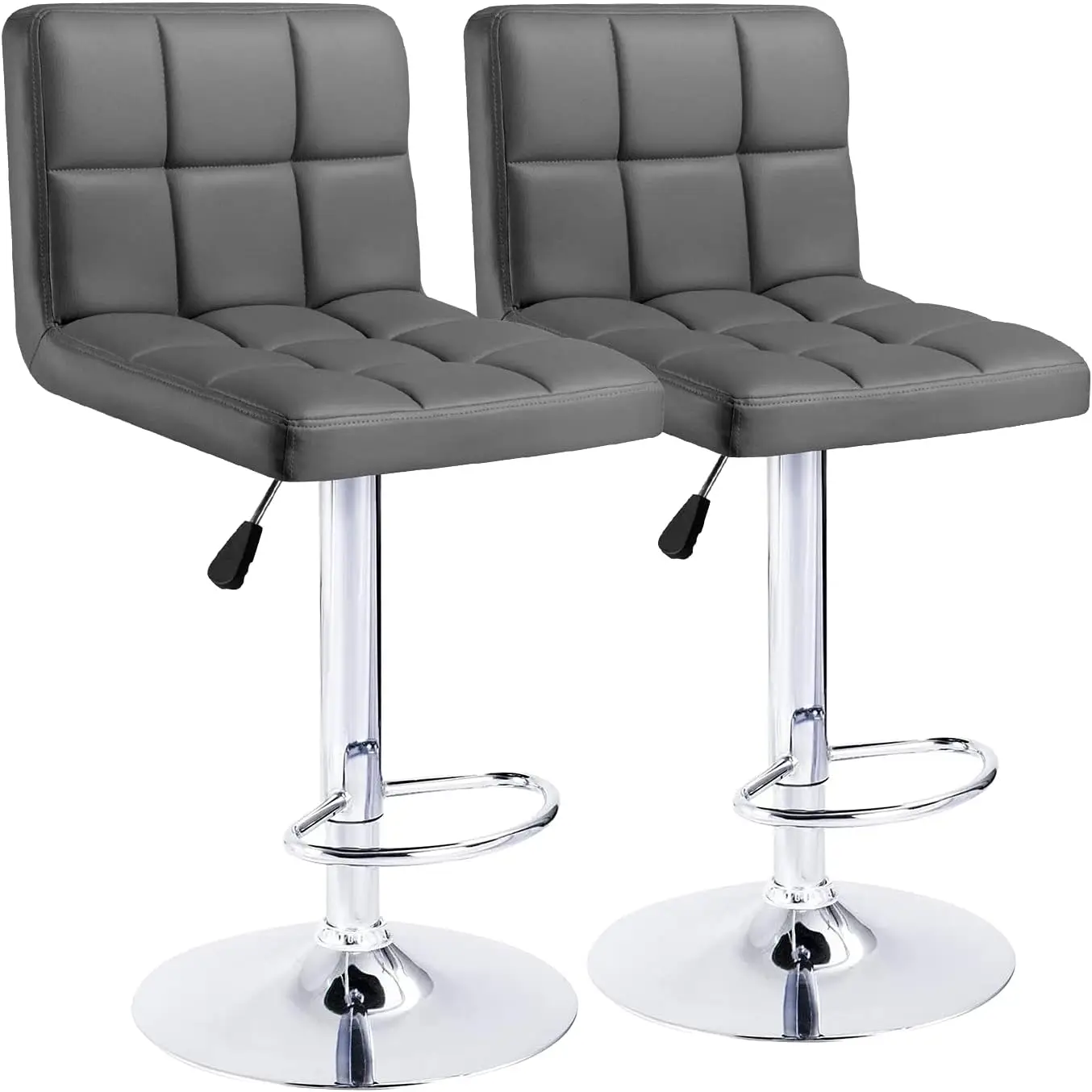 

Bar Stools Modern PU Leather Height Adjustable Swivel Barstools Armless Kitchen Counter Bar Chairs Hydraulic Island Bar Stools