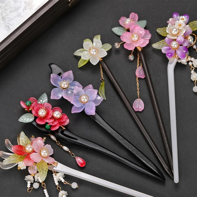 

Chinese style hairpin for women retro style headwear step rocker hairpin Hanfu cheongsam accessories student hairpin