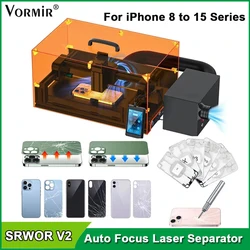 Phone Back Cover Glass Laser Separator for iPhone 15 14 13 12 11 Pro Max Auto Focus Rear Housing Glue Removal Separating Machine