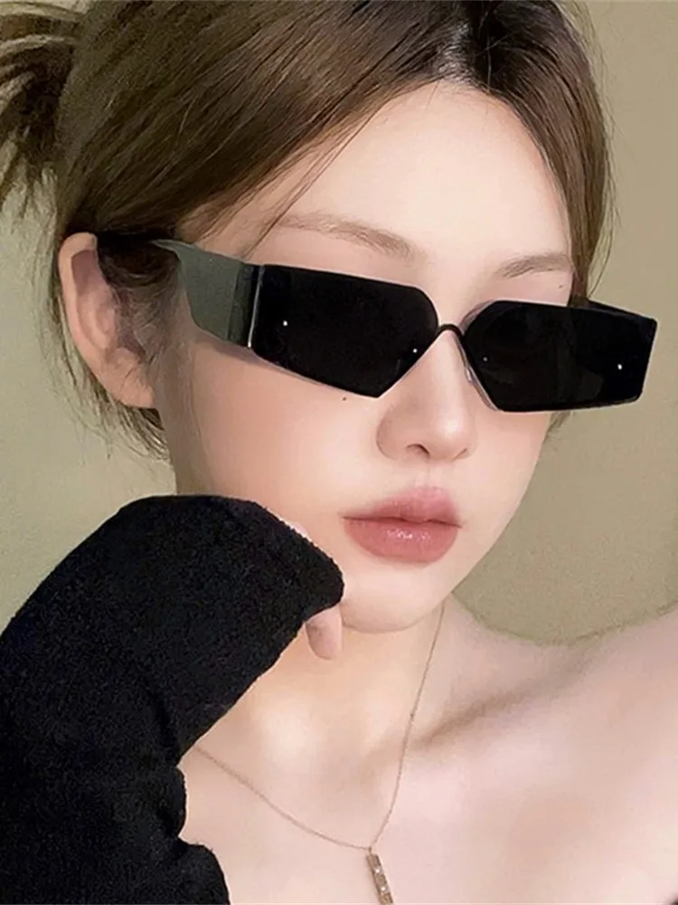 Retro Geometry Sunglasses Women Luxury Small Square Sun Glasses UV400 Ladies Men New 2000\'S Fashion Y2k Punk Eyewear Shades