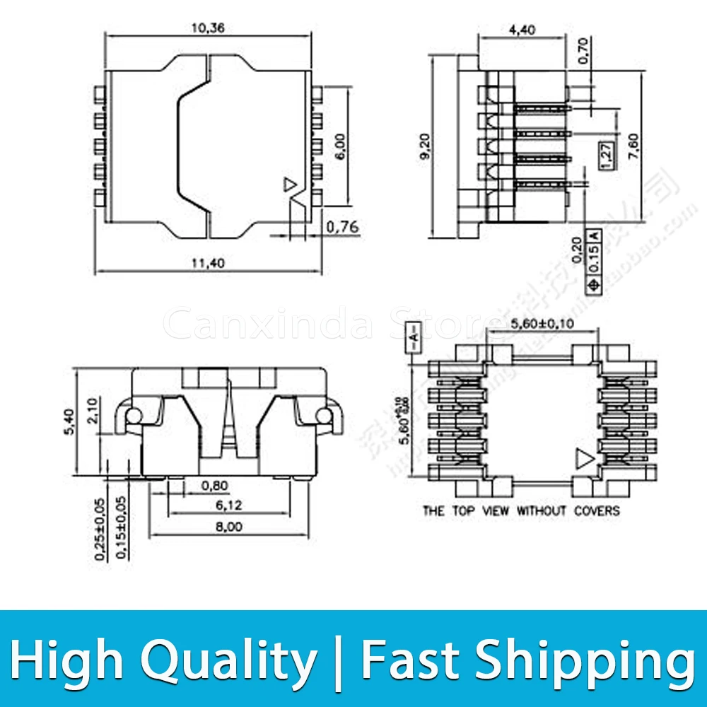 2 قطعة AP-ACA-SPI-004-K01 SMT SOP8 8 دبوس IC 1.27 مللي متر SPI المقبس فلاش اختبار حامل برمجة موصل حرق ACA-SPI-004