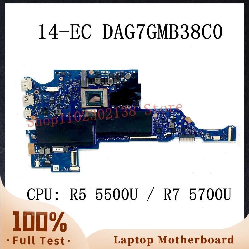 M52705-601 M96574-601 M52706-601 M96575-601 With R5 5500U / R7 5700U CPU For HP 14-EC Laptop Motherboard DAG7GMB38C0 100% Tested